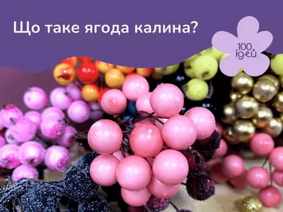 Ягода калина у рукоділлі: нові можливості з Супермаркетом рукоділля100 Ідей