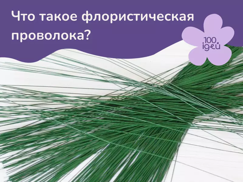 Что такое флористическая проволока?