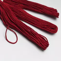 Нитки мулине Peri 8 м, египетский хлопок, темно-красные