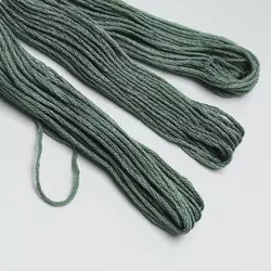 Нитки мулине Peri 8 м, египетский хлопок, изумрудные
