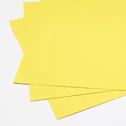 Папір щільний дизайнерський двосторонній 21х29,7 см, лимонний, 130г/м2, №12, Folia