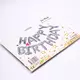 Набір повітряних куль 13 шт фольгованих h=38 см Happy birthday срібні 
