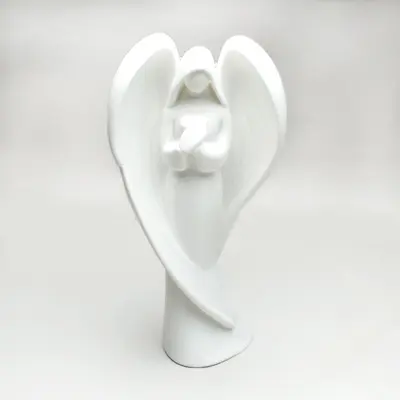 Фигурка-статуэтка Ангел молится из 3D пластика 9х18(h) см белый