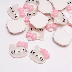 Кабошон планер Hello Kitty 1,7 х 2 см із чорним носиком