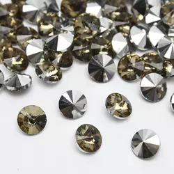 Кристали каміння Скло d=0,8 см, темно-золоті, Rivoli