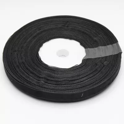 Лента из органзы 0,6 см черная