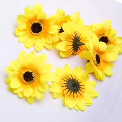 Подсолнух из ткани d=8 см