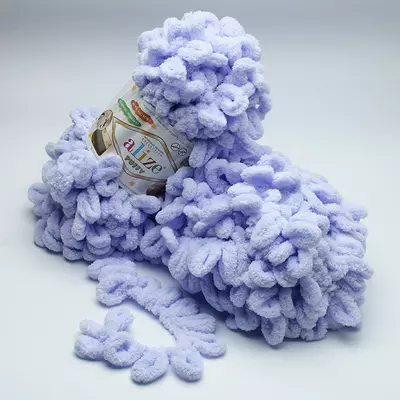 Пряжа Alize Puffy (Алізе Пуффі) №146 бузкова 100 гр., 9,2 м