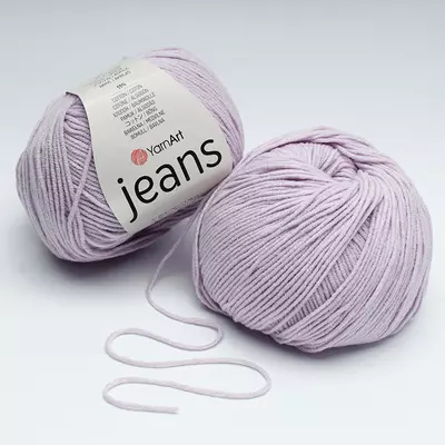 Пряжа бавовна з акрилом YarnArt Jeans(ЯрнАрт Джинс) №19 бузкова 50 гр., 160 м