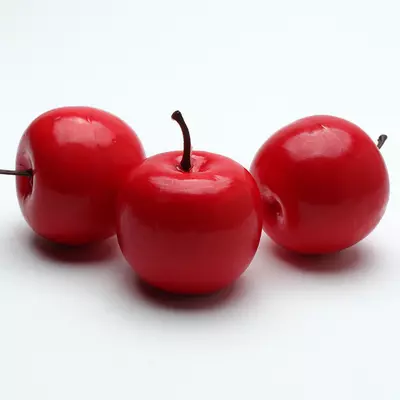 Искусственные фрукты Яблоки обычные красные d=5 см