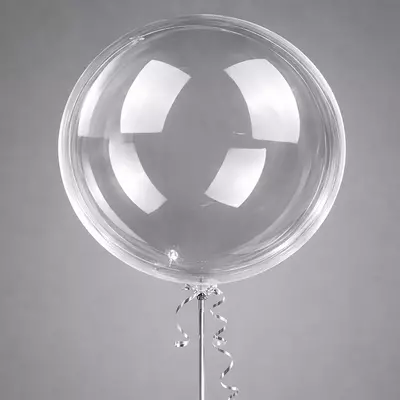 Повітряна куля Баблс Bubbles d=45 см (max надутий) супер прозорий