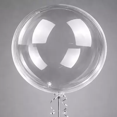 Повітряна куля Баблс Bubbles d=50 см (max надутий) супер прозорий з широким горлом