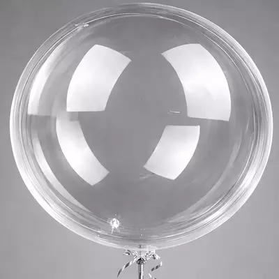Повітряна куля Баблс Bubbles d=90 см (max надутий) супер прозорий