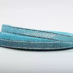 Стрічка з парчі 0,6 см блакитна
