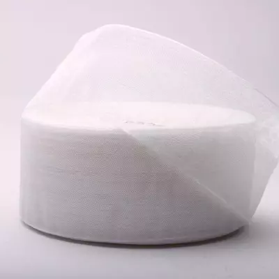 Лента из органзы 4 см белая