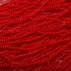 Намистини під перли Акрил d = 3 мм червоні