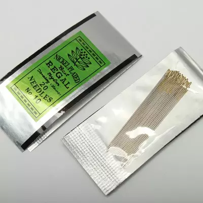 Набір голок Regal №10 4 см, 20 шт