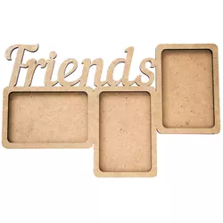 Заготівля для декупажу з МДФ рамка friends 38х23,5х0,6 см