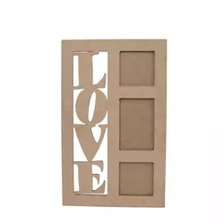 Заготівля для декупажу з МДФ рамка love 1 30,5х49 см