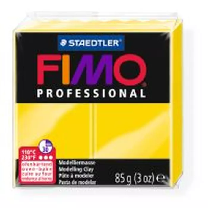 Полімерна глина Fimo Professional 85 г жовта 