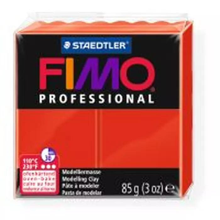 Полімерна глина Fimo Professional 85 г червона 