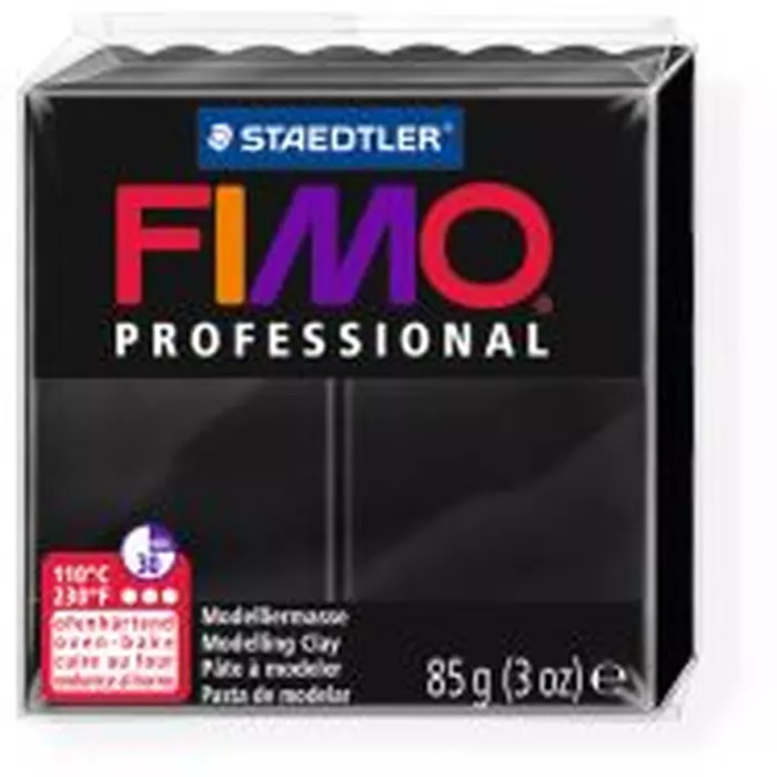 Полімерна глина Fimo Professional 85 г чорна 