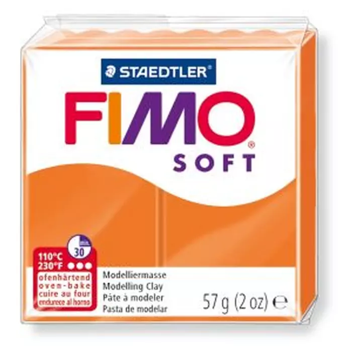 Полімерна глина Fimo Soft 57 г помаранчева 