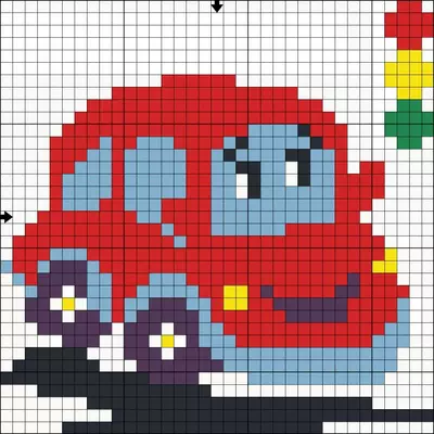 Алмазная вышивка Мини-наклейка Автомобильчик 11 х 11 см