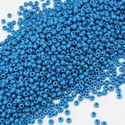 Бисер Чехия Натуральный мелкий глянцевый джинсовый №10