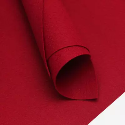 Фетр жесткий Корейский Luxe 1,2 мм 20х30 см бордовый №08
