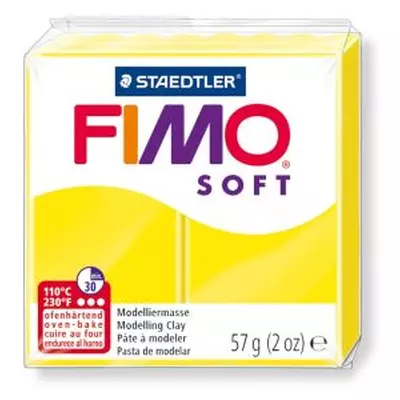 Полімерна глина Fimo Soft 57 г лимонна