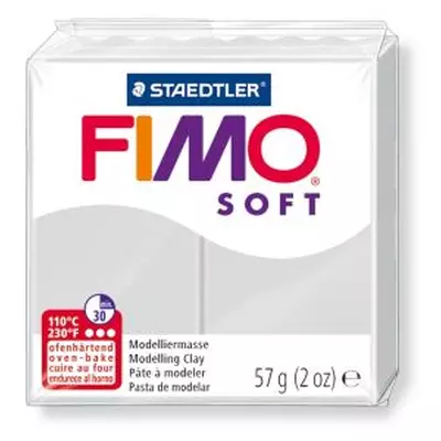 Полімерна глина Fimo Soft 57 г сіра