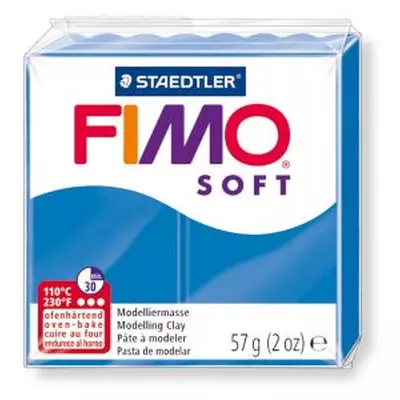 Полимерная глина Fimo Soft 57 г синяя