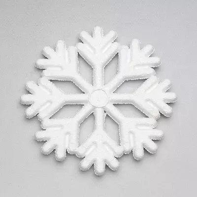 Снежинка из пенопласта h=15 см