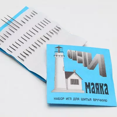 Голки набір Мікс 15 шт. від 4,5 до 6 см з різними вушками