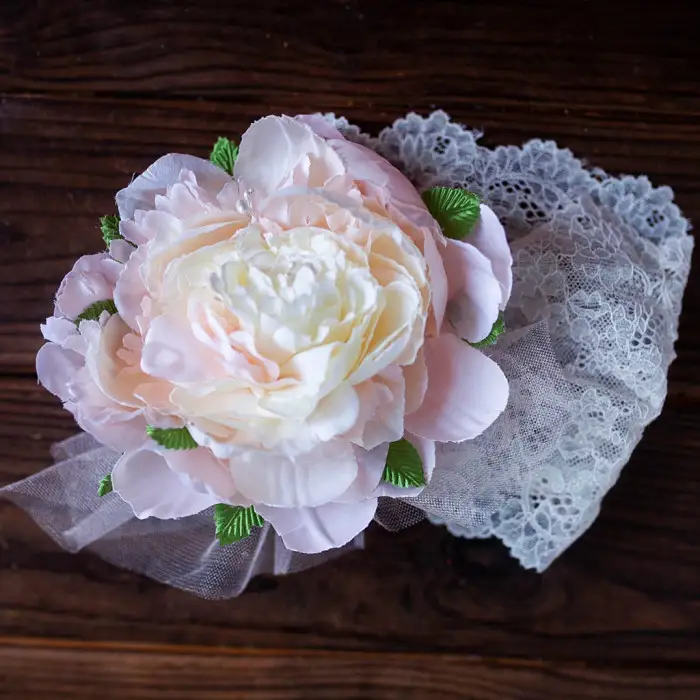 «Гильдия Мастеров». Цветок для повязки на малышку (в технике канзаши) | Golos Blogs