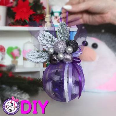 DIY MK Новорічна куля з фатином