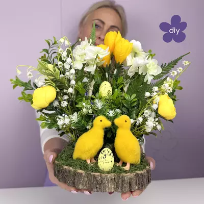 DIY MK Каченята у квітах