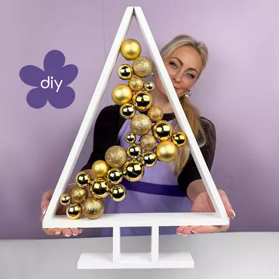 DIY MK Ялинка Лофт новорічна біла